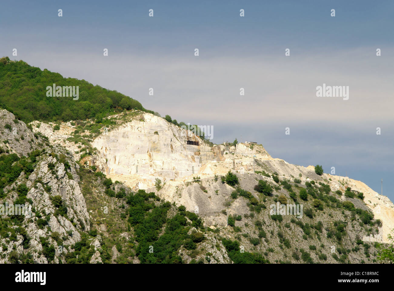 Carrara Marmor Steinbruch - Fosse en pierres de marbre de Carrare 06 Banque D'Images