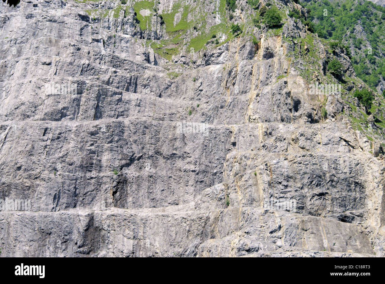 Carrara Marmor Steinbruch - Fosse en pierres de marbre de Carrare 09 Banque D'Images