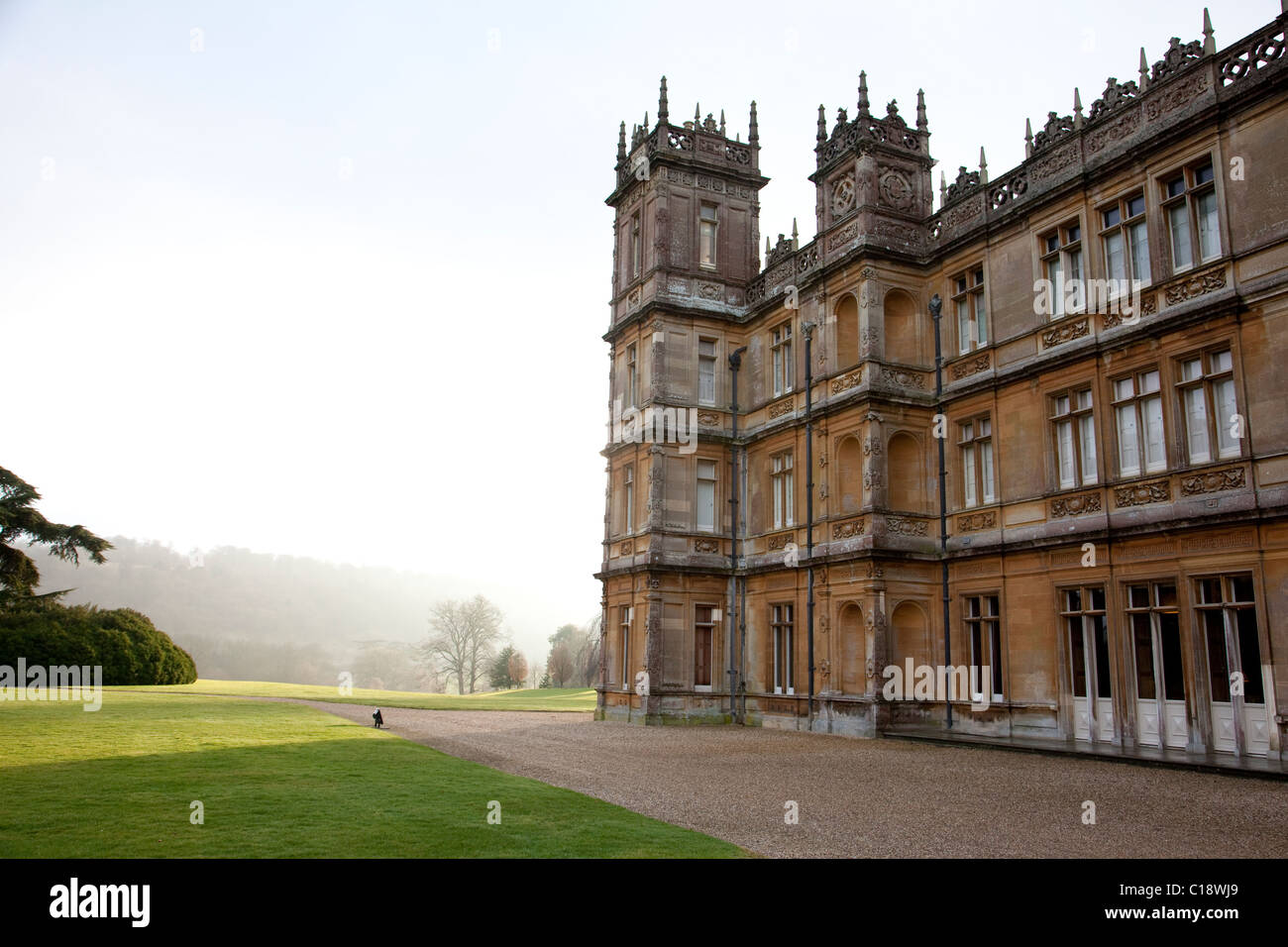 Château de Highclere, demeure de Lord et Lady Carnarvon, Newbury, Berkshire, Angleterre, Royaume-Uni. Photo:Jeff Gilbert Banque D'Images