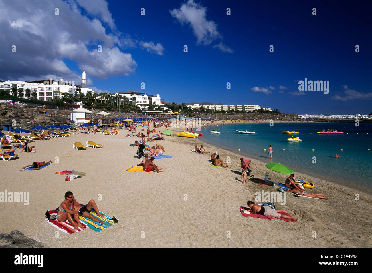 Playa Dorada à Playa Blanca, Lanzarote, Canary Islands, Spain, Europe Banque D'Images