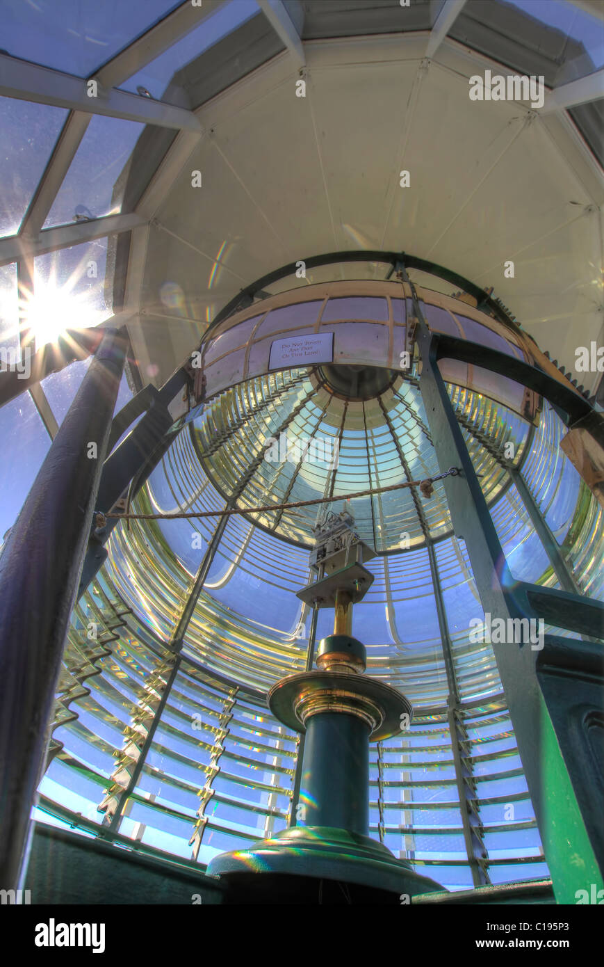 Yaquina Head Lighthouse Première commande 3 Lentille de Fresnel Banque D'Images