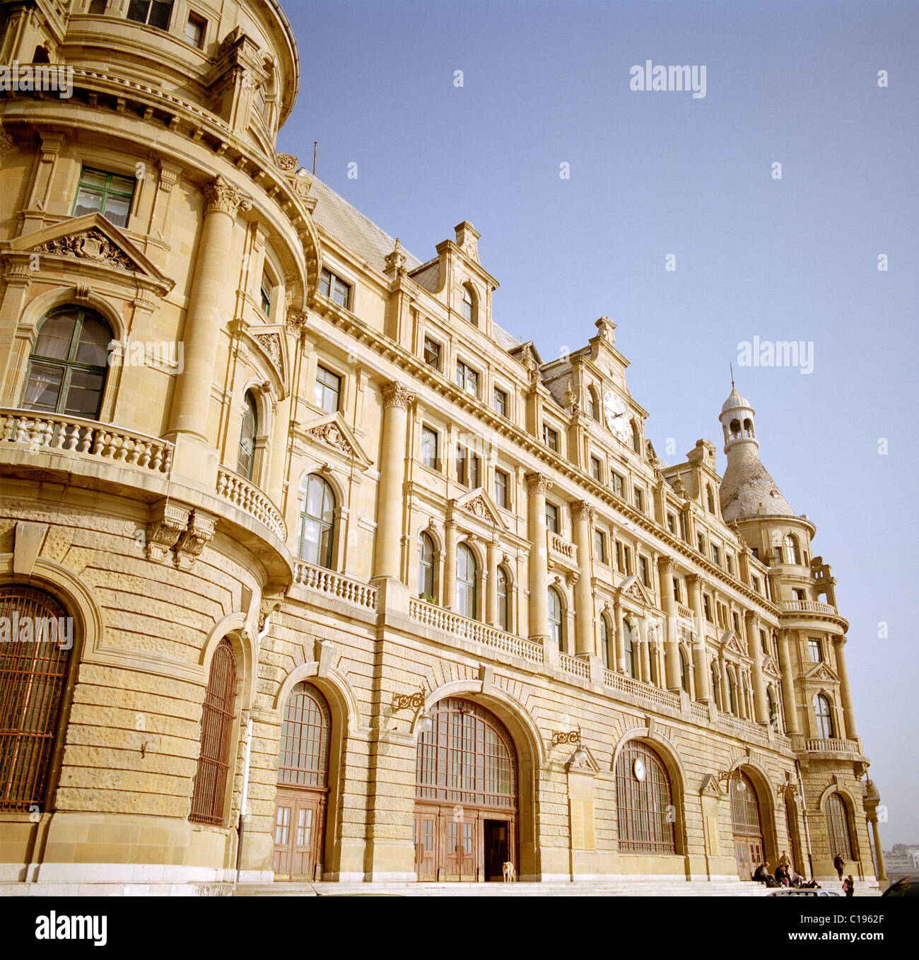 La gare de Haydarpasa à Istanbul en Turquie. Banque D'Images