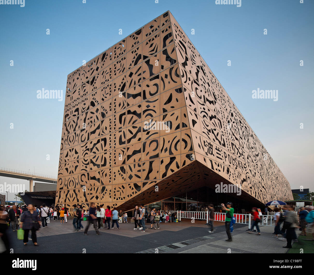 Shanghai World Expo 2010, pavillon de la Chine, de la Pologne. Banque D'Images