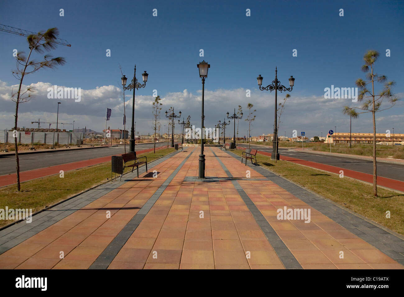 Nouveau développement urbain à Los Alcazares, Région de Murcie, Espagne, Europe Banque D'Images