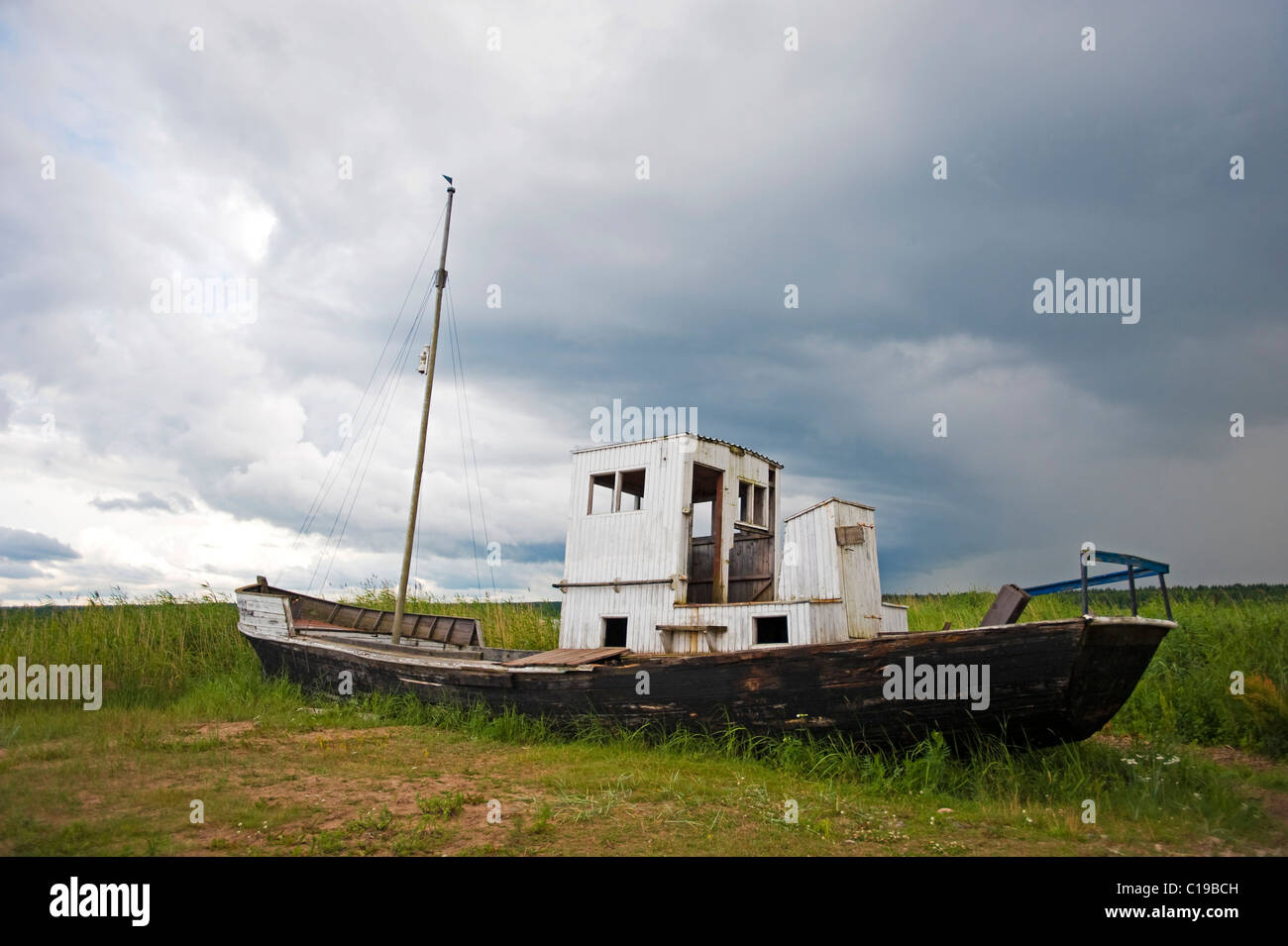 Épave de Vergi bay, parc national de Lahemaa, l'Estonie, pays Baltes, Europe Banque D'Images