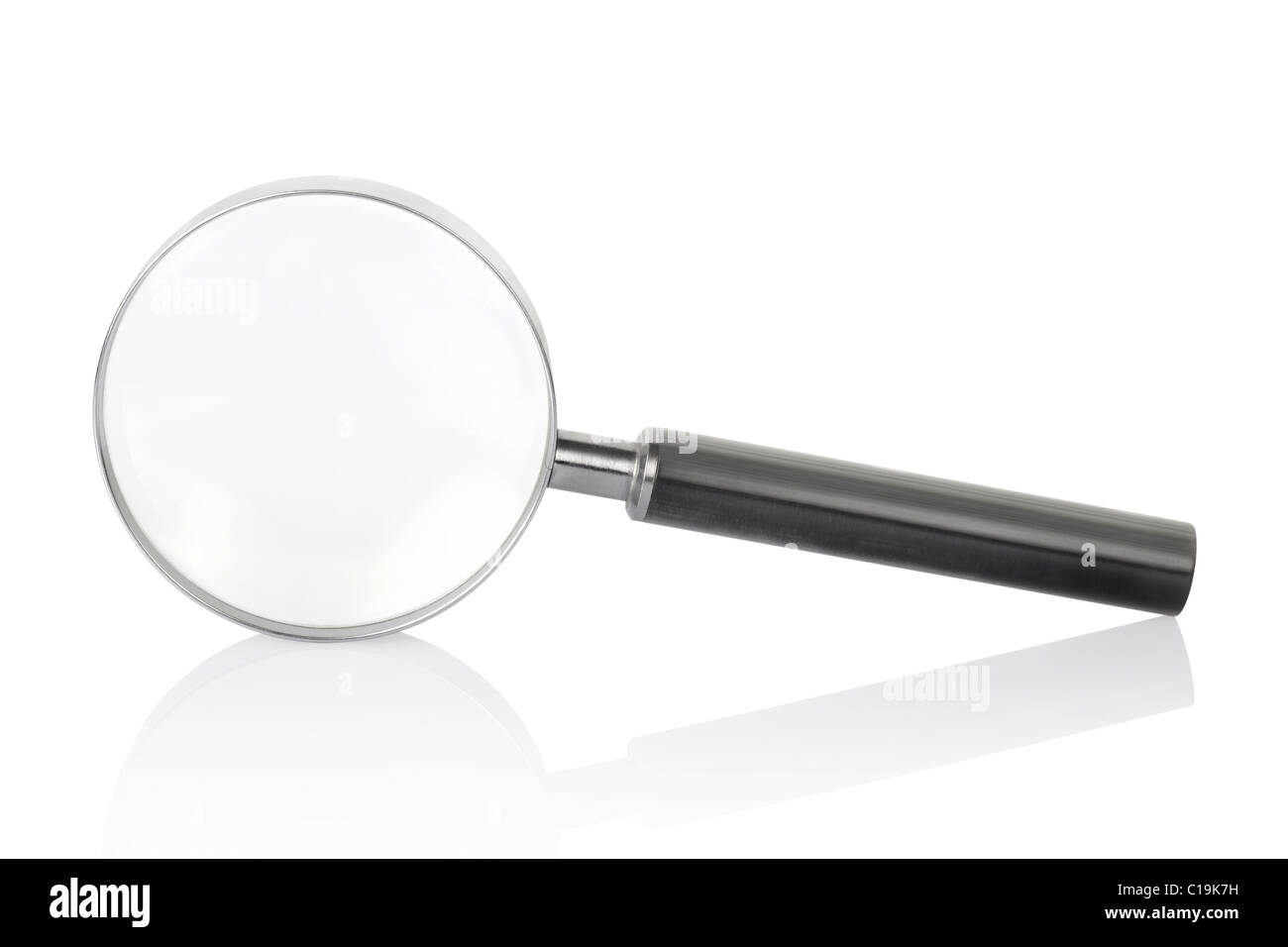 Loupe isolé sur fond blanc Banque D'Images