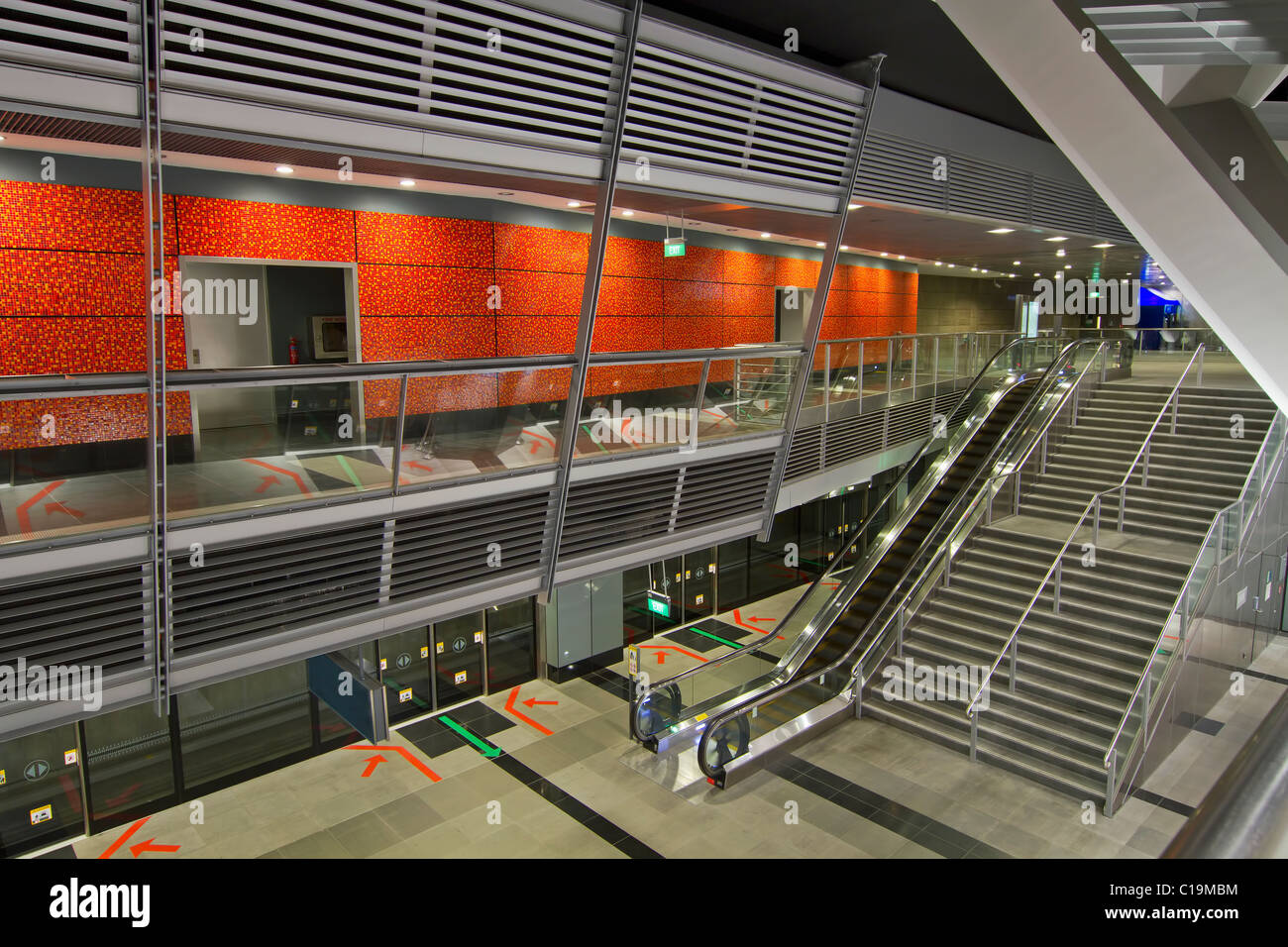 Mass Rapid Transit Public souterrain Gare Banque D'Images