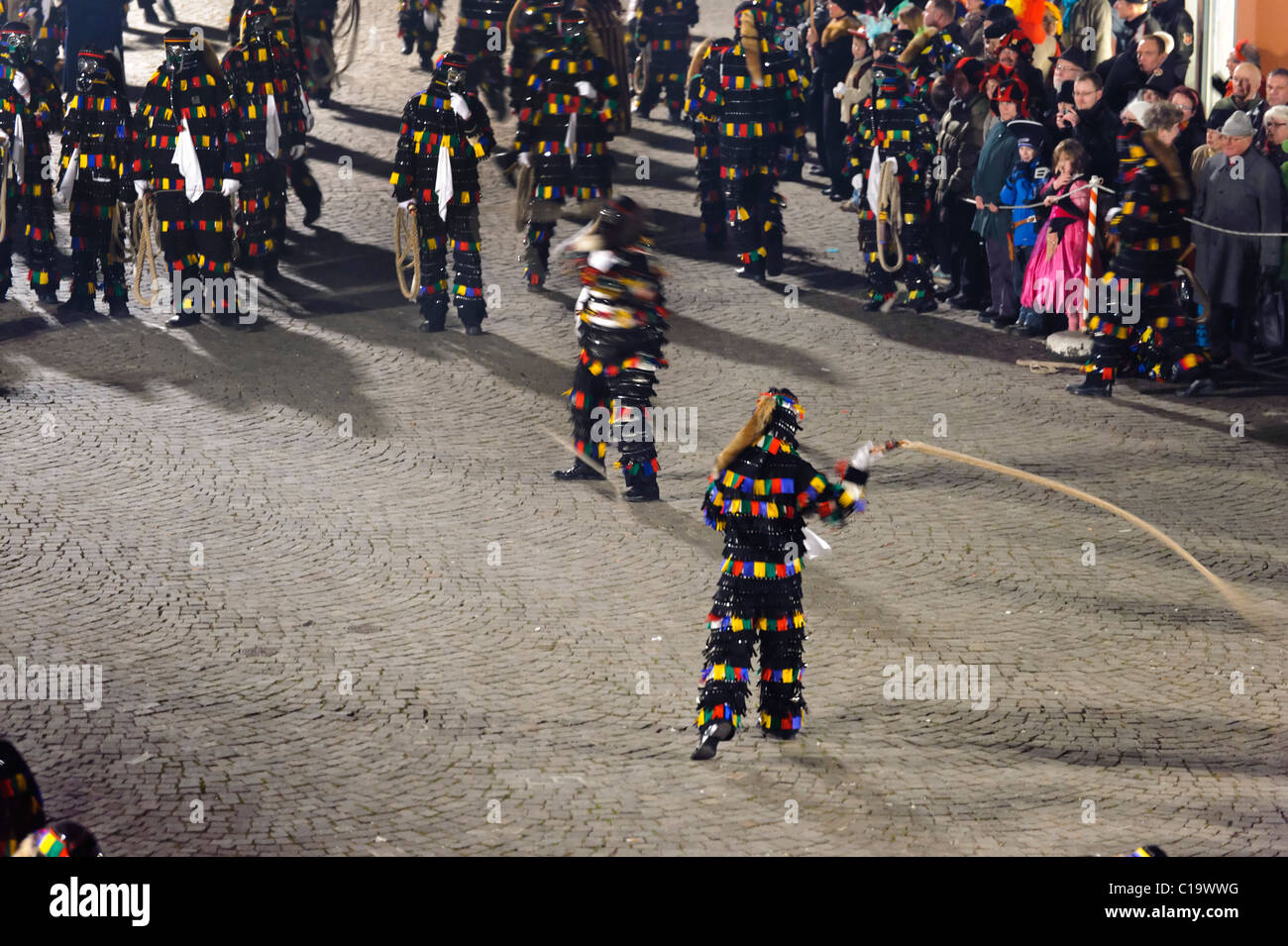 Swabian-Alemanic Carnaval à Überlingen, Bade-Wurtemberg, Allemagne Banque D'Images