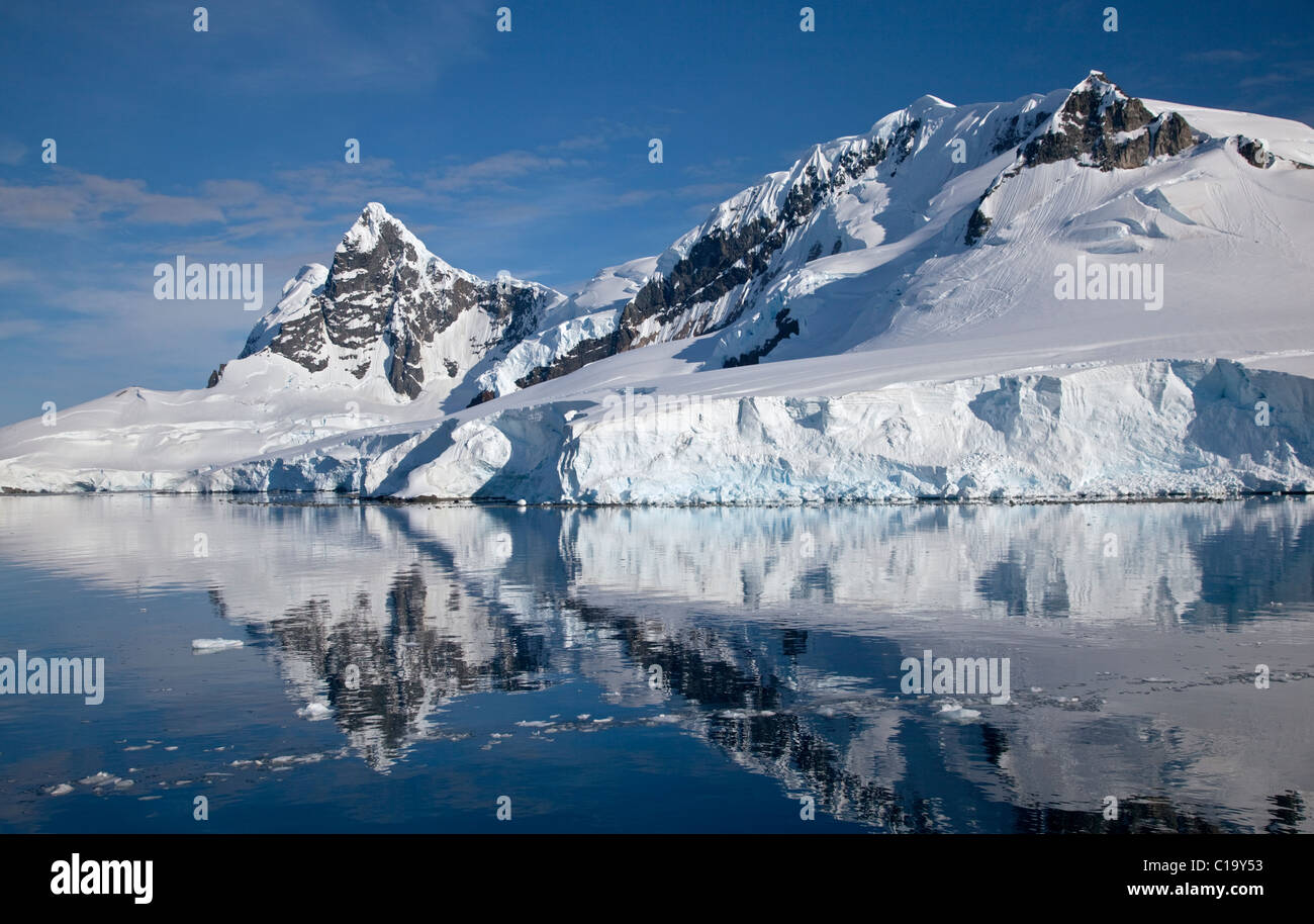 Paradise Bay, péninsule antarctique Banque D'Images