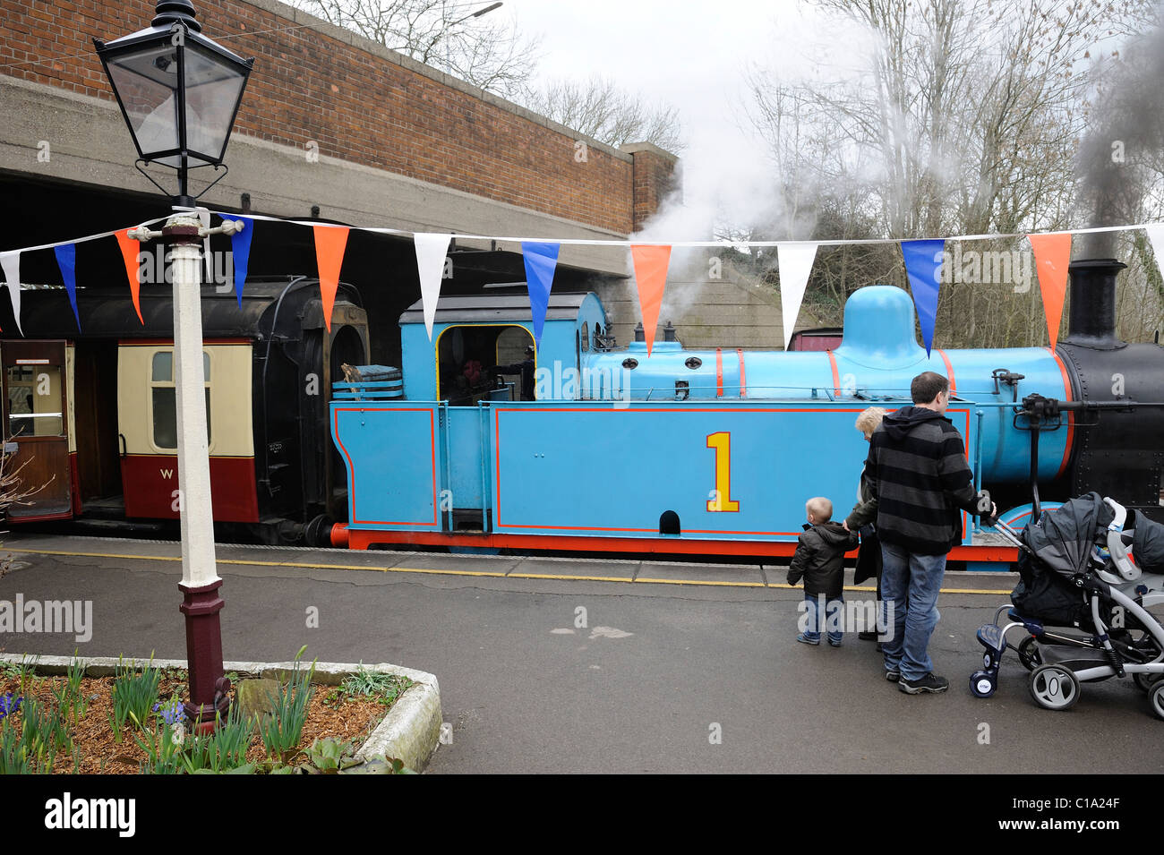 Thomas le réservoir ouvert jour Midland Railway Centre Derbyshire, Angleterre, Royaume-Uni Banque D'Images