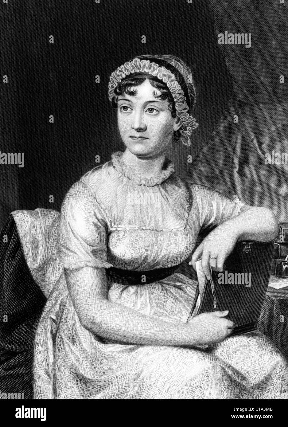 La romancière anglaise Jane Austen, Jane Austen Banque D'Images