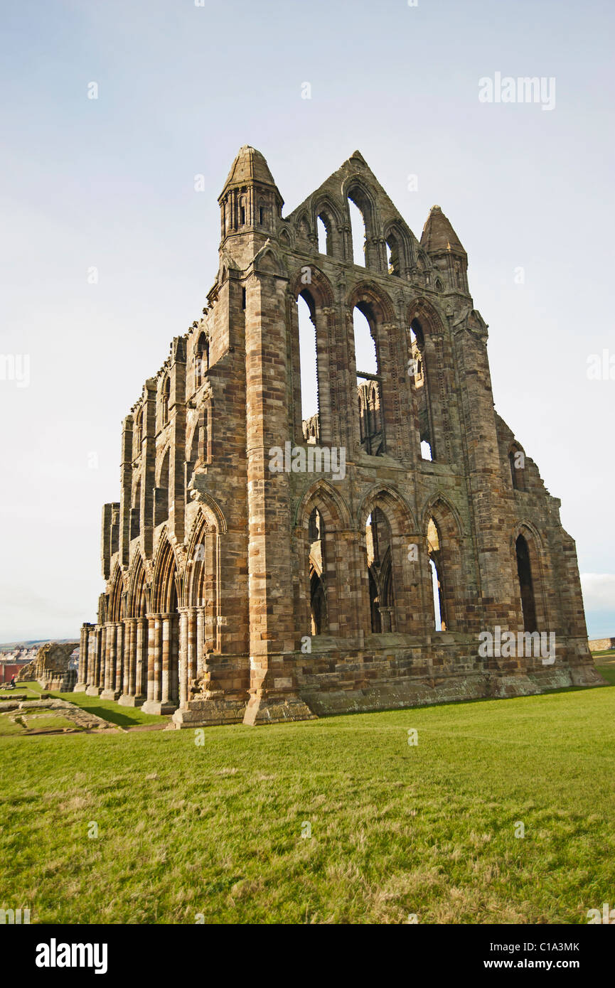 Ruines d'une ancienne grande abbaye Anglais Banque D'Images