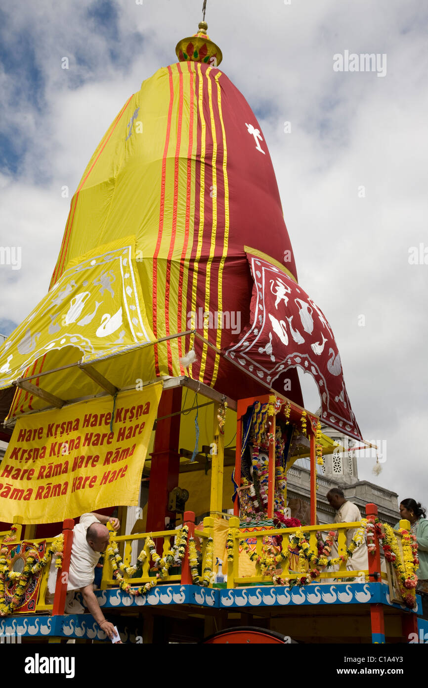 Dame Subhadra ,5ooo ans Rathayatra ,festival à Londres, Angleterre Banque D'Images