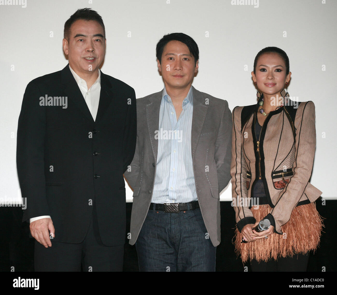 Réalisateur Chen Kaige, Leon Lai et Zhang Ziyi 'Forever captivé' premiere de la Corée du Sud - photocall - Seoul, Corée du Sud Banque D'Images
