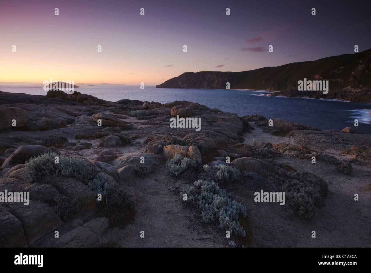 Torndirrup National Park au coucher du soleil, Albany, Australie occidentale, Australie Banque D'Images