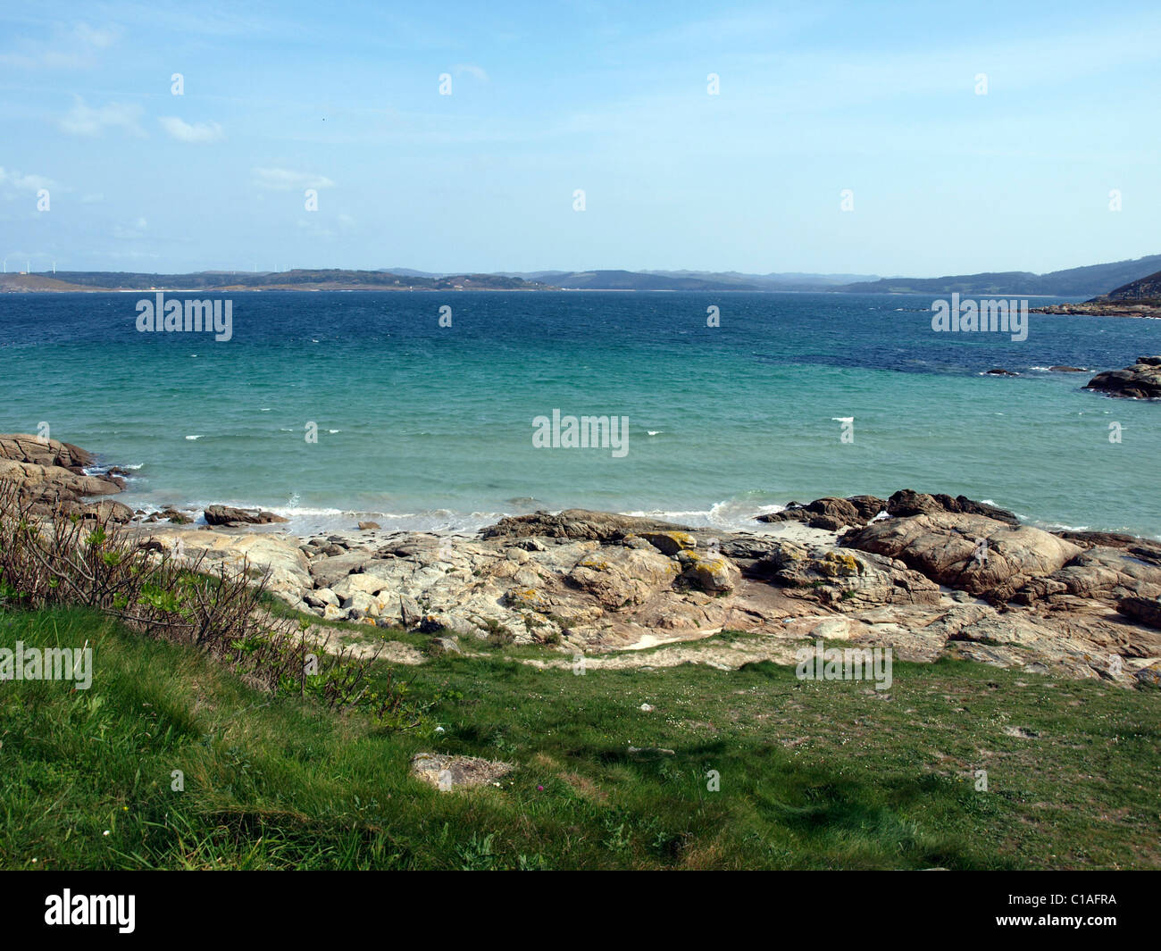 Photo prise dans une petite ville dans le nord-ouest de l'Espagne appelé Muxia, qui a subi une importante avec la marée noire du Prestige Banque D'Images