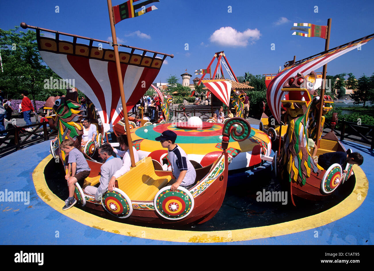 La France, l'Oise, le Parc Astérix Banque D'Images, Photo ...