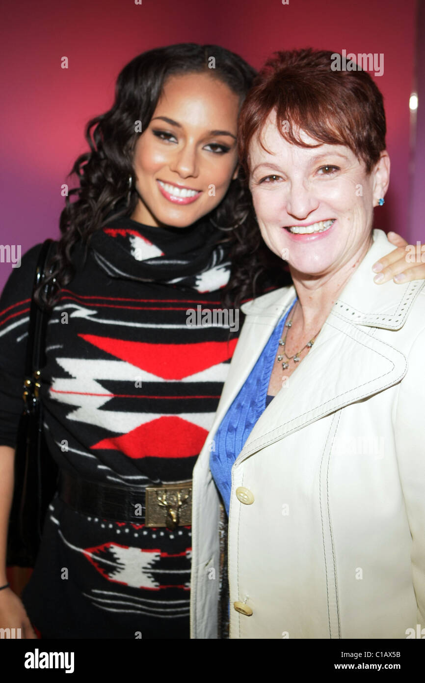 Alicia keys mother terri augello Banque de photographies et d’images à