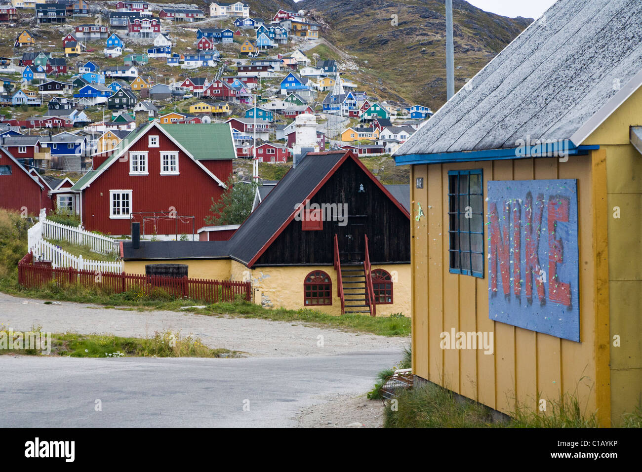 Qaqortoq (Julianehåb), le sud du Groenland Banque D'Images