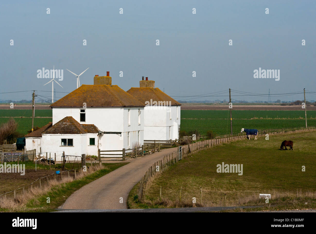 Fermes dans la campagne du Sussex Broomhill East Sussex Banque D'Images