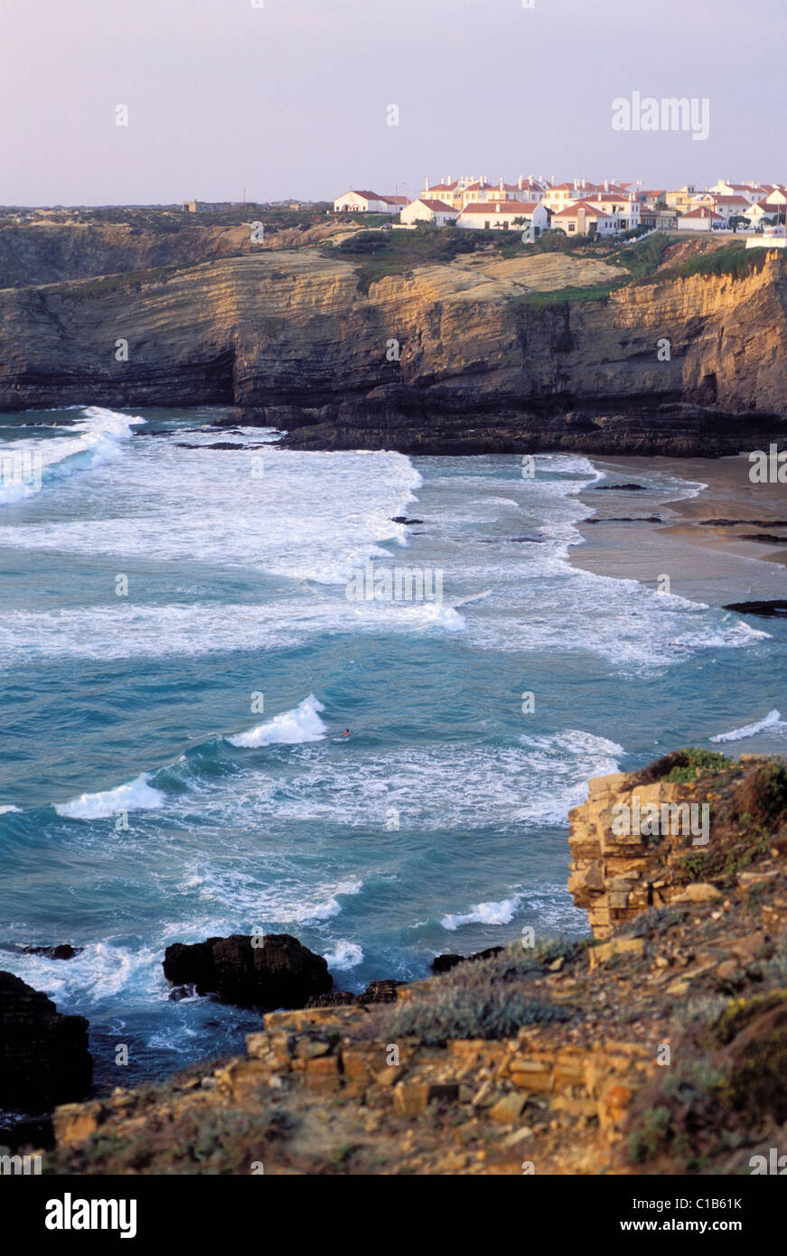 Portugal, Algarve, site préservé au cap Saint Vincent salon Banque D'Images