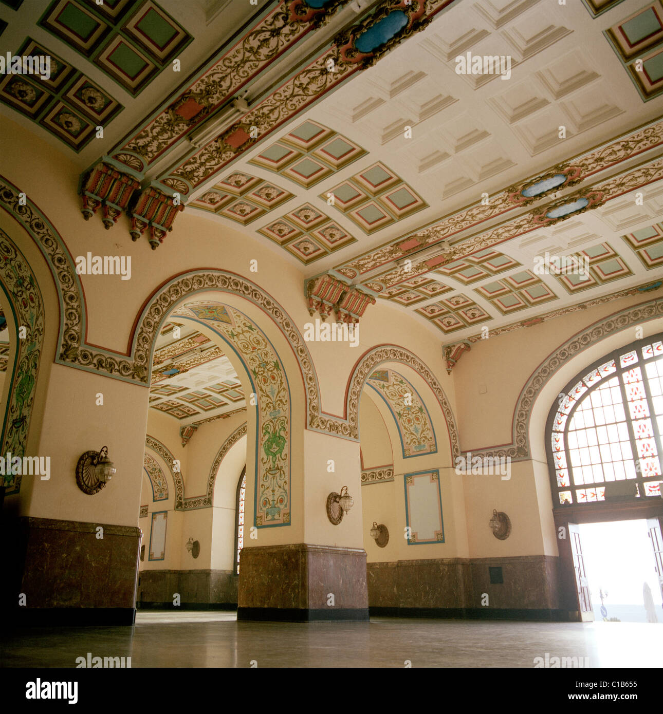 La gare de Haydarpasa à Istanbul en Turquie. Banque D'Images