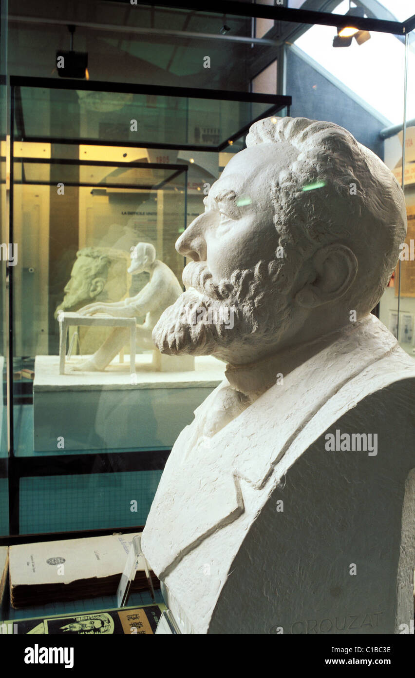 La France, Tarn, Castres, Musée Jean Jaurès, de la statue de Jean Jaurès Banque D'Images
