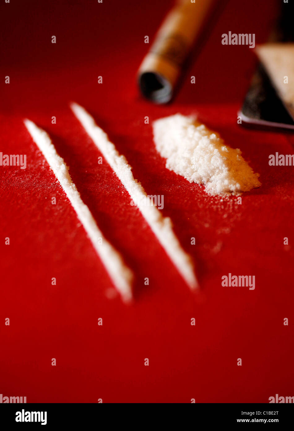 La méphédrone drogue également connu sous le nom de meow meow Banque D'Images