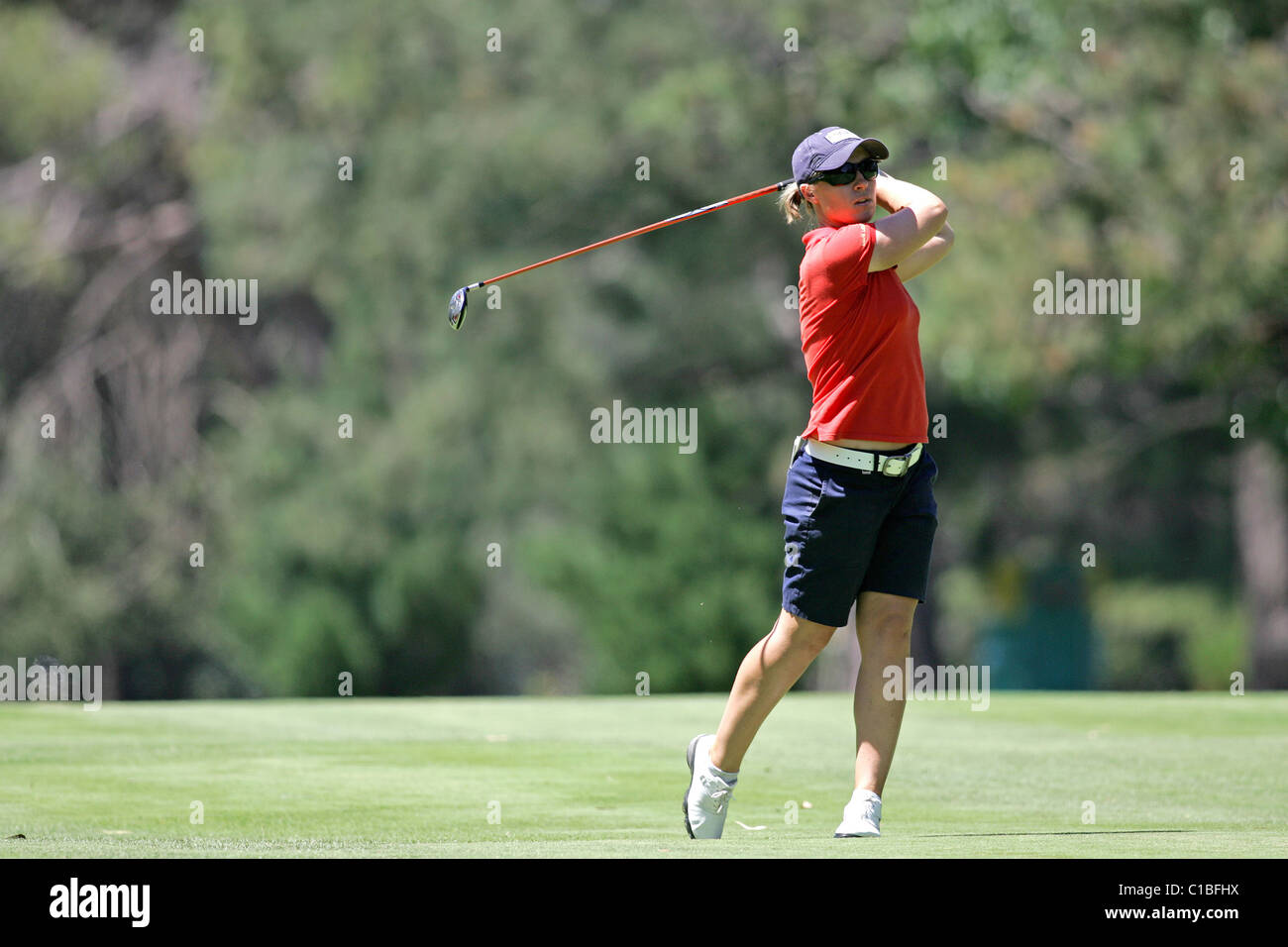 Caroline Bon de Nouvelle-zélande jouant dans la ronde finale de l'ActewAgl tournoi de golf Royal Canberra chers Banque D'Images