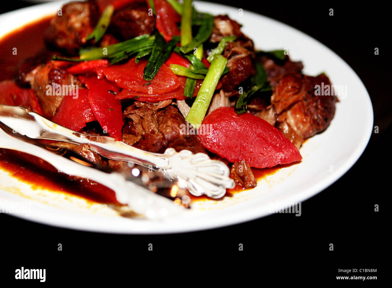 Repas gastronomique légumes betteraves Betteraves cuites CULINAIRE CUISINE PLAQUE Banque D'Images