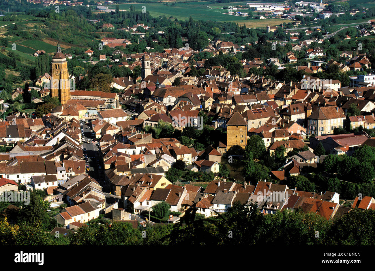 France, Jura, village médiéval d'Arbois Photo Stock - Alamy