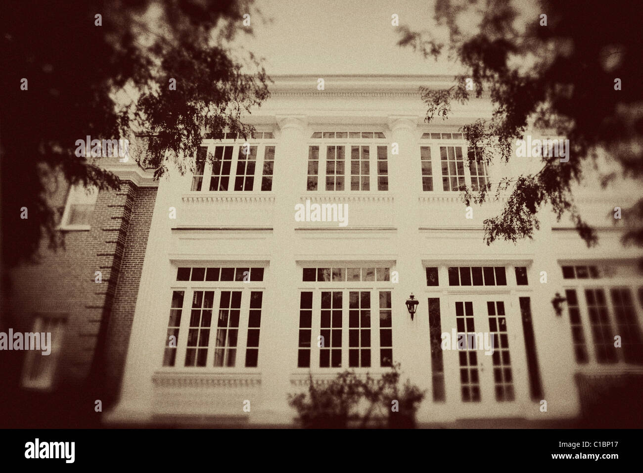 WOMAN'S CLUB OF EVANSTON IL ILLINOIS CHICAGO SUBURB VIEUX BÂTIMENT HISTORIQUE HISTORIQUE DE L'ÉVÉNEMENT LIEU ARCHITECTURE PORTE ENTR Banque D'Images