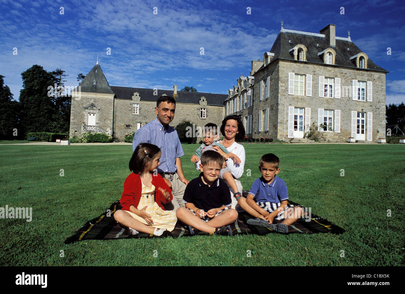 France, Cotes d'Armor, famille de la Blanchardiere, Chateau du Val d'Arguenon (Notre Dame du Guildo) Banque D'Images