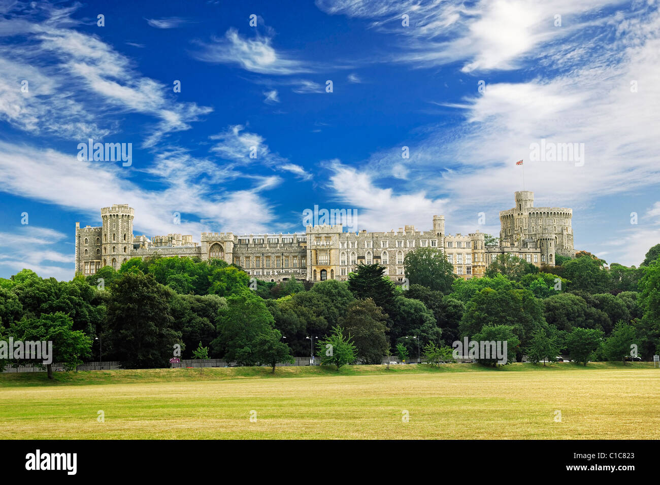 Le Château de Windsor, Windsor, Berkshire, Angleterre, Royaume-Uni. Banque D'Images