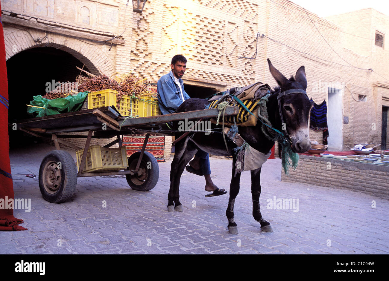 La Tunisie, le sud de la Tunisie, Tozeur, la médina Banque D'Images