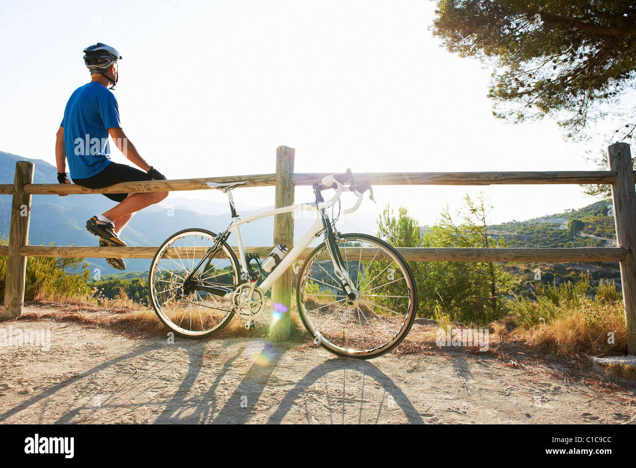 Cycle de course Banque D'Images