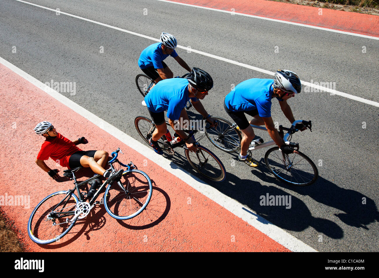 Cycle de course Banque D'Images