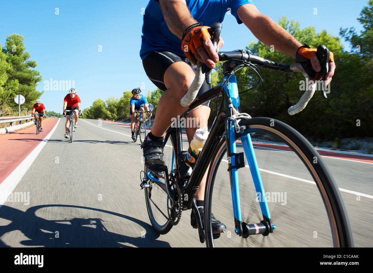 Cycle de course Banque D'Images