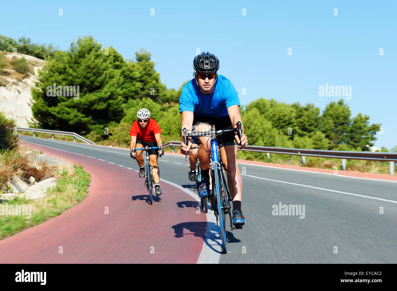 Cycle de course Banque D'Images