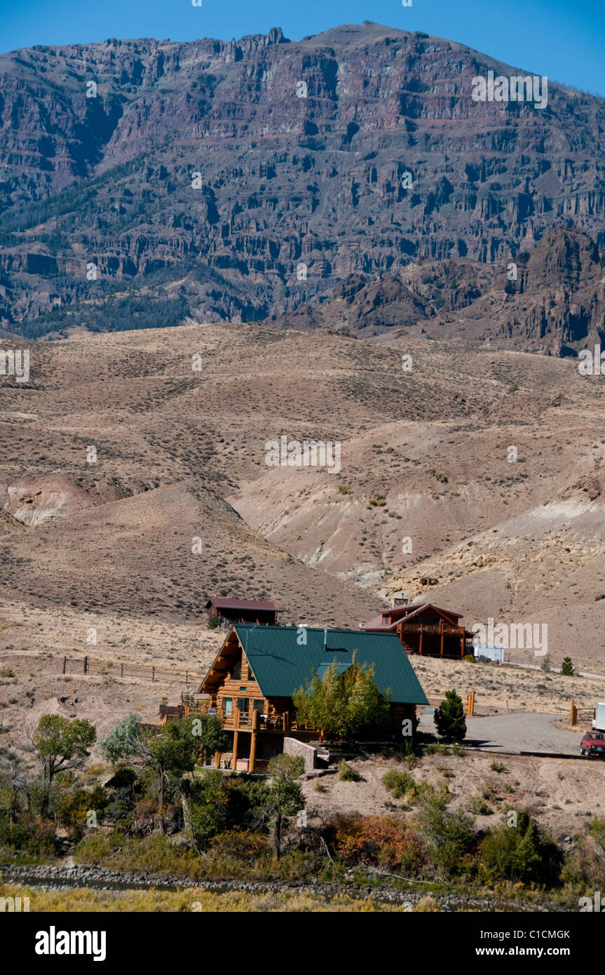 Vélo14,16,20, Buffalo Bill State Park, forêt nationale de Shoshone & River, Sylvan Lake,Wapiti,Ouest,de Cody Wyoming,USA Banque D'Images