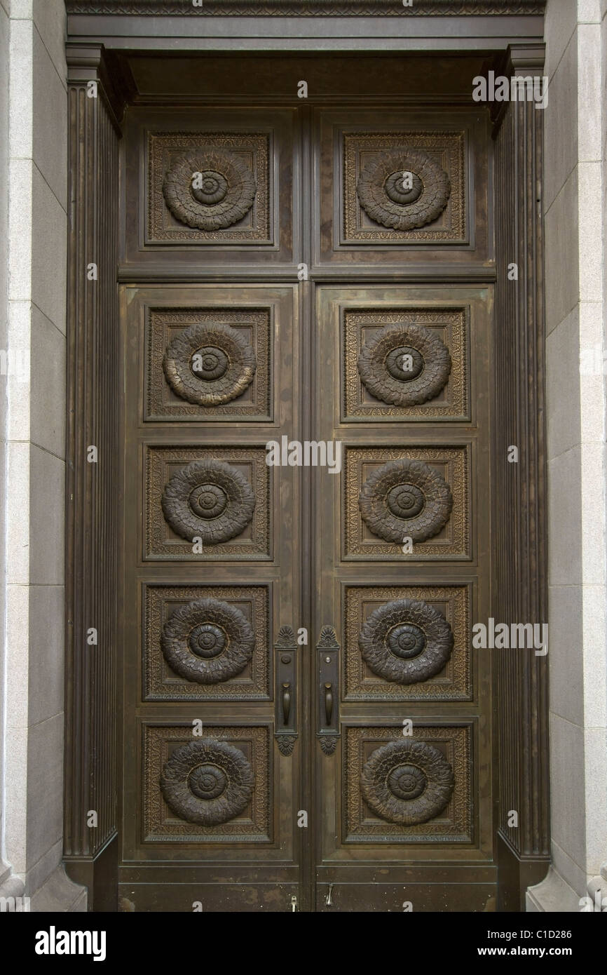 Capitale de l'État de Washington porte de bronze historique du bâtiment Banque D'Images