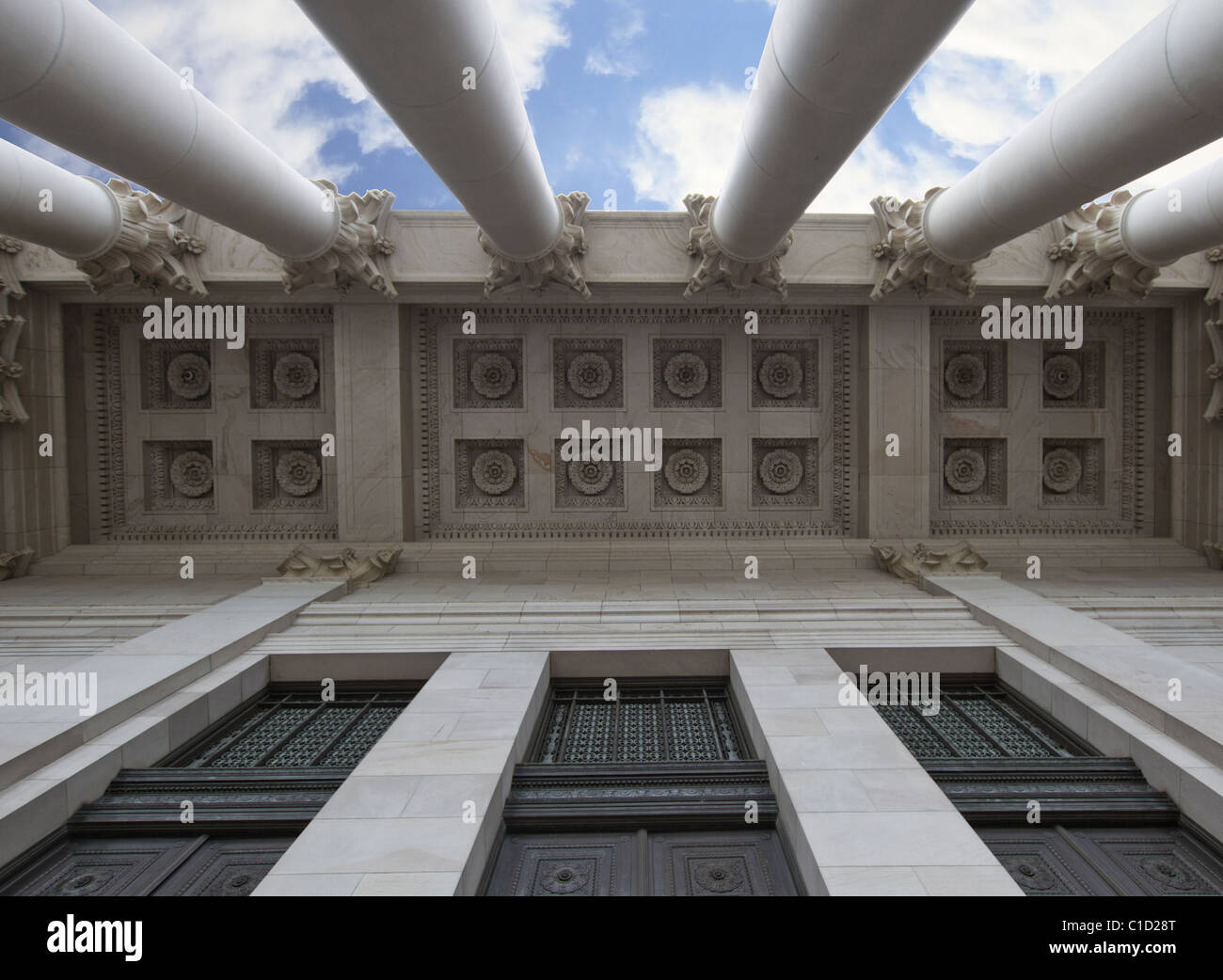 Plafond de l'architecture de l'État de Washington, la formation de capital à Olympie Banque D'Images