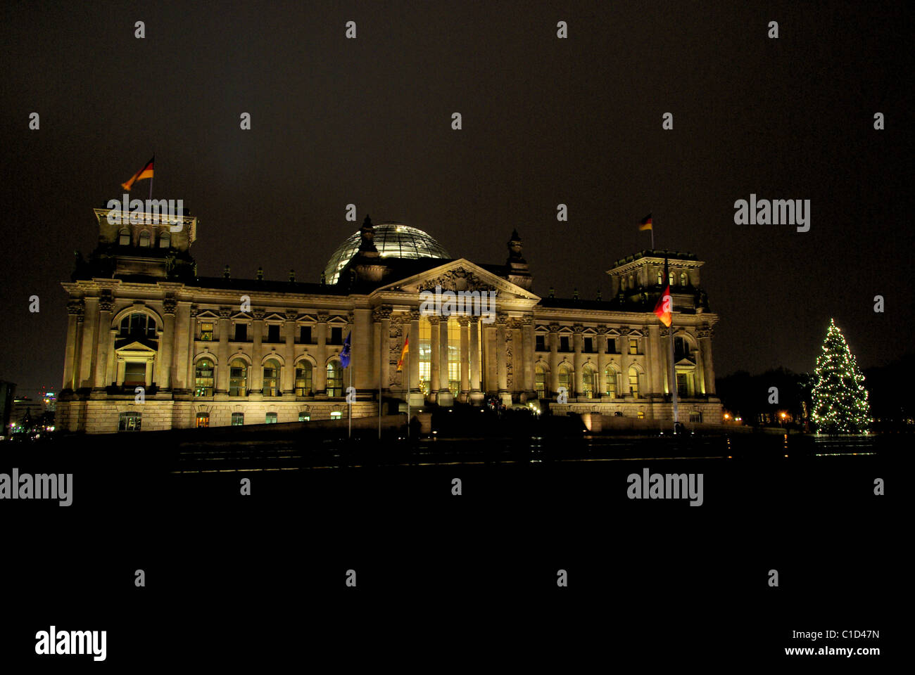 Berlin Reichstag Weihnachten - Berlin Reichstag 01 Noël Banque D'Images