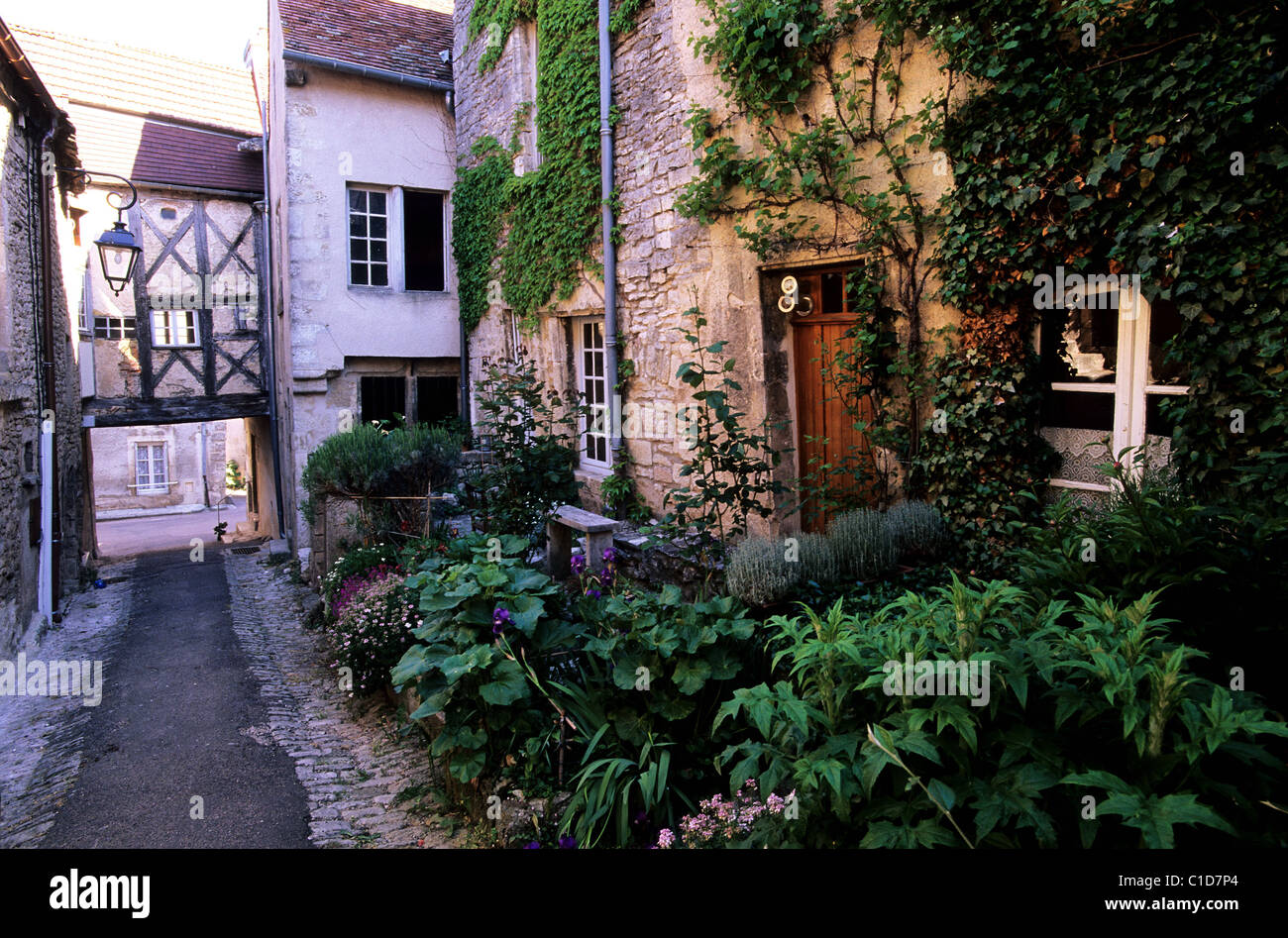 France Côte d'Or Flavigny sur Ozerain village labellisé Les Plus Beaux Villages de France (Les Plus Beaux Villages de France) Banque D'Images