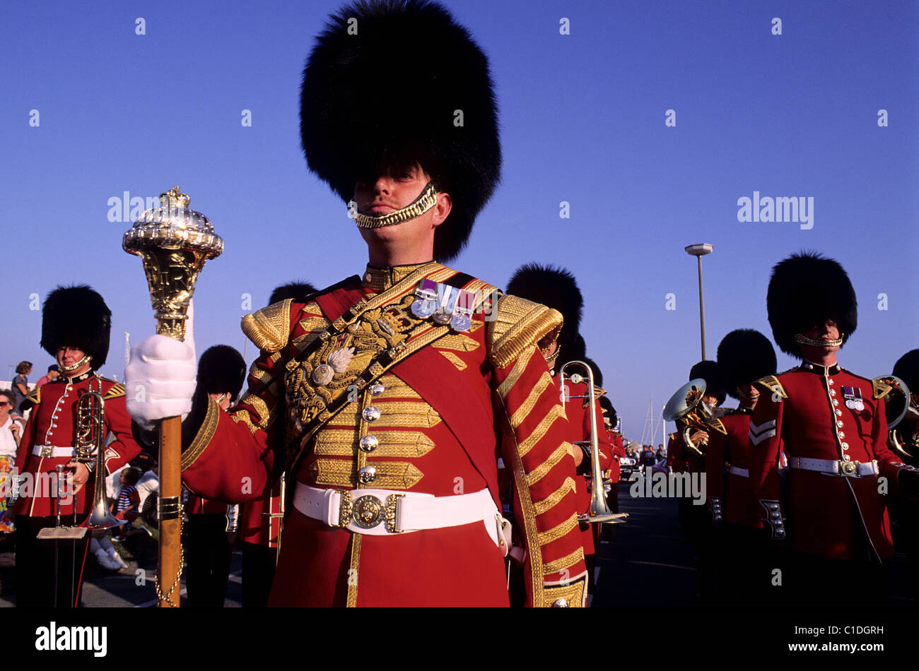 Royaume-uni, Channel Islands, Guernesey, le Royal band Banque D'Images