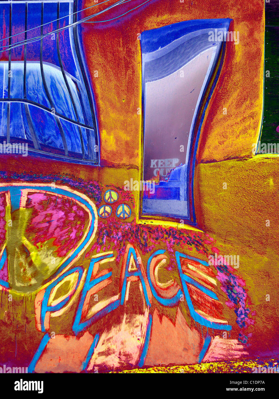 Résumé des portes, des surfaces et textures Banque D'Images