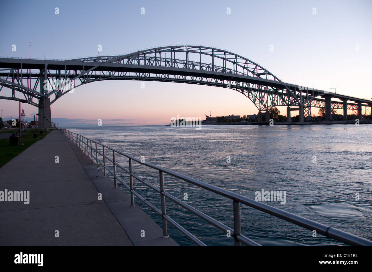 Pont Blue Water Port Huron au Michigan USA Banque D'Images