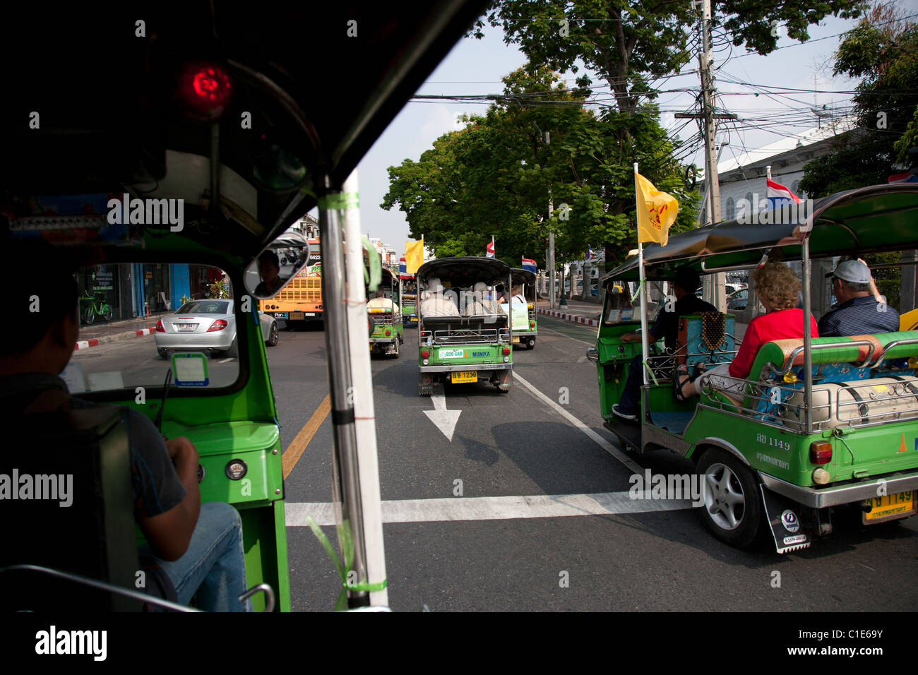Tuk Tuks Bangkok Banque D'Images