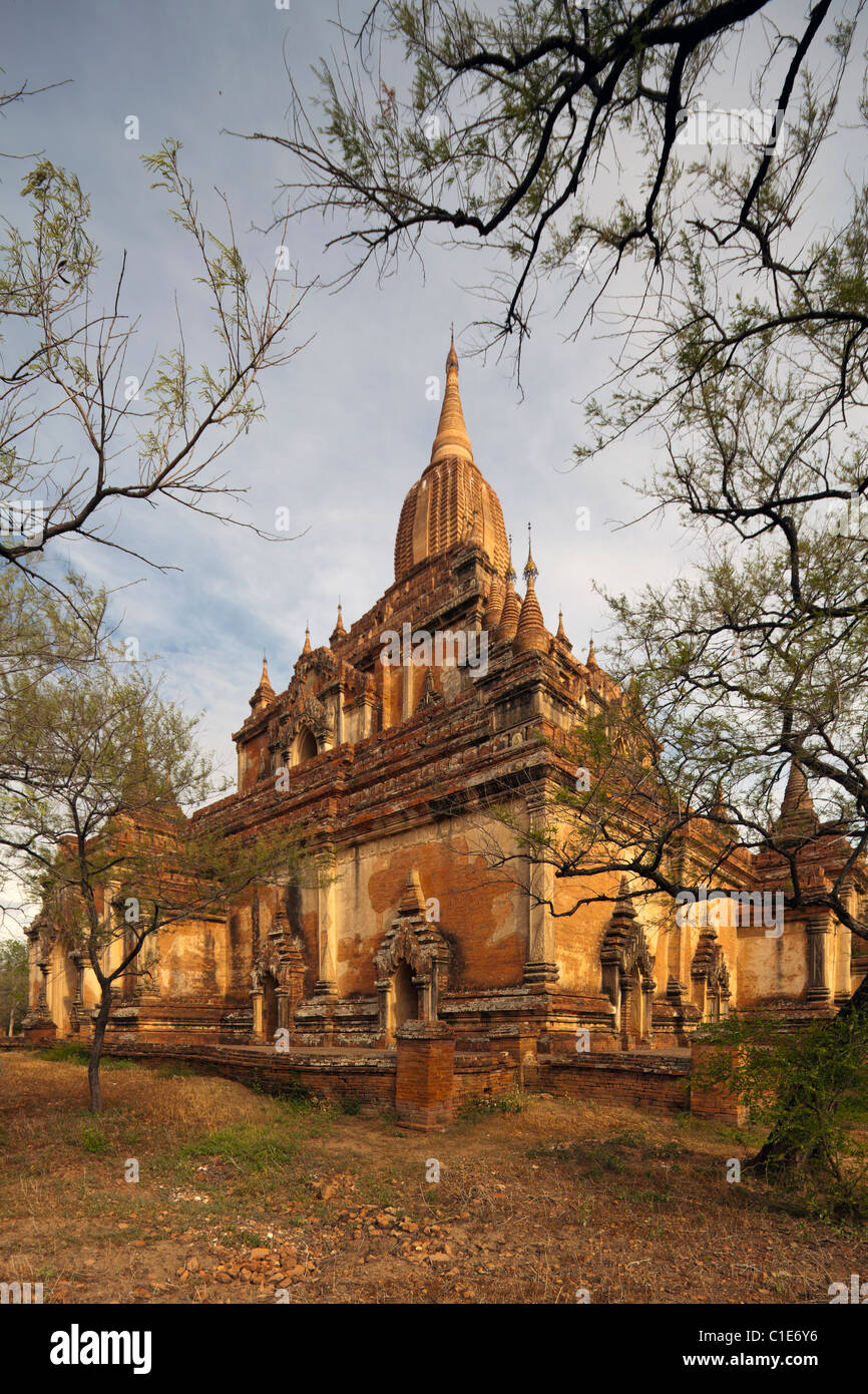 Le Temple Bouddhiste Sulamani, Minnanthu, au sud-ouest de Bagan, Birmanie Banque D'Images