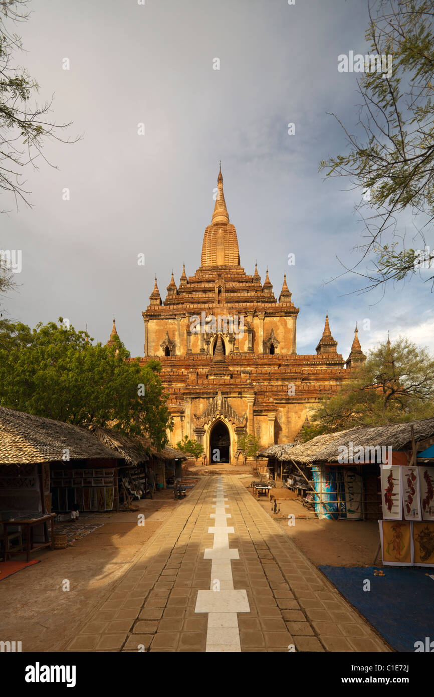Le Temple Bouddhiste Sulamani, Minnanthu, au sud-ouest de Bagan, Birmanie Banque D'Images